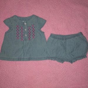 Tribal Print Jeans Set